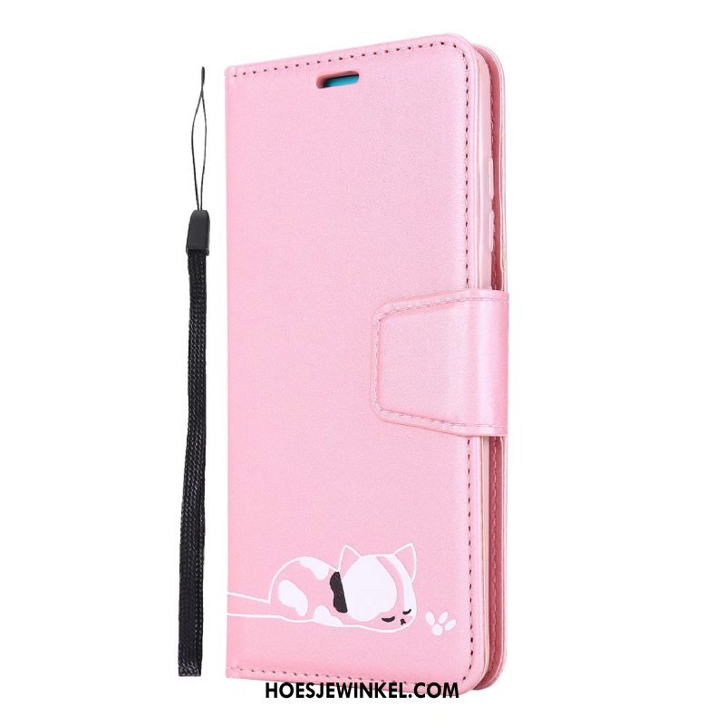 Huawei Y6s Hoesje Portemonnee Rood Vouw, Huawei Y6s Hoesje Folio Mobiele Telefoon