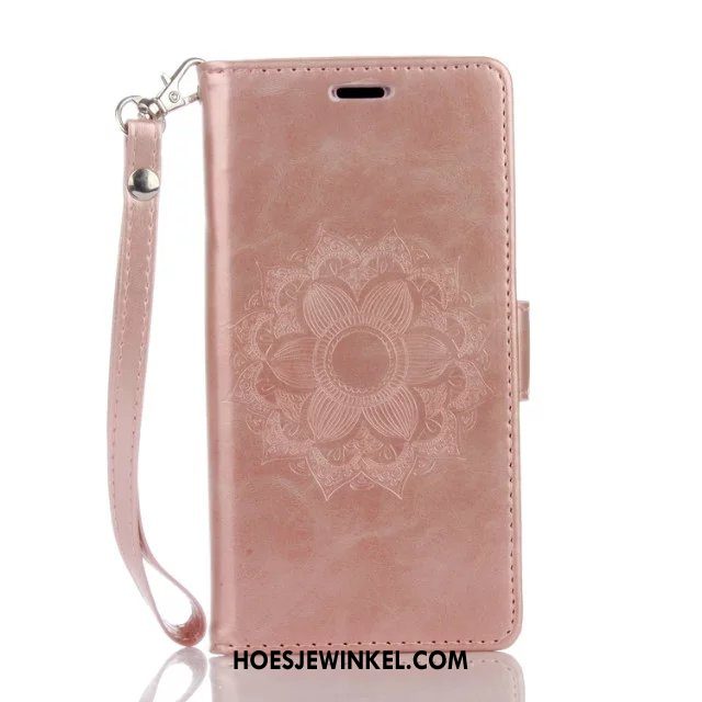 Huawei Y7 2018 Hoesje Anti-fall Purper Hoes, Huawei Y7 2018 Hoesje Mobiele Telefoon Folio