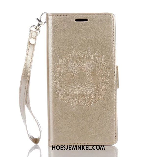 Huawei Y7 2018 Hoesje Anti-fall Purper Hoes, Huawei Y7 2018 Hoesje Mobiele Telefoon Folio