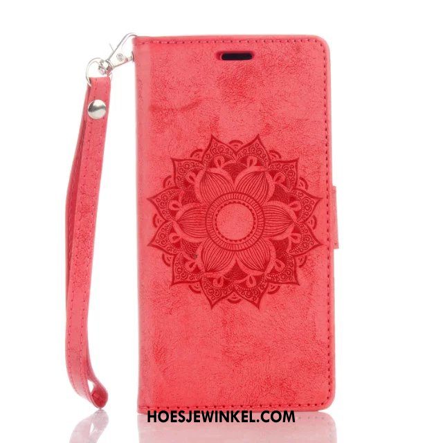 Huawei Y7 2018 Hoesje Anti-fall Purper Hoes, Huawei Y7 2018 Hoesje Mobiele Telefoon Folio