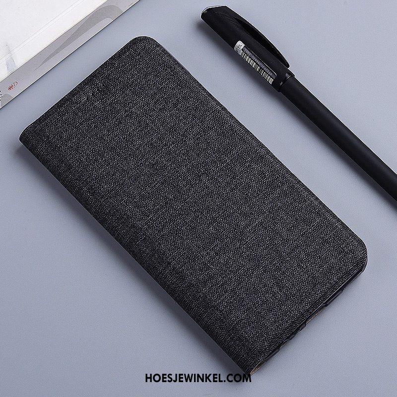 Huawei Y7 2018 Hoesje Anti-fall Siliconen Folio, Huawei Y7 2018 Hoesje Bescherming Blauw