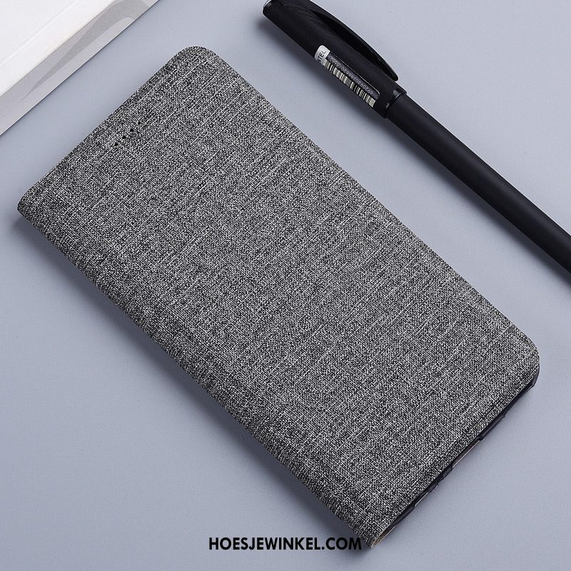 Huawei Y7 2018 Hoesje Anti-fall Siliconen Folio, Huawei Y7 2018 Hoesje Bescherming Blauw