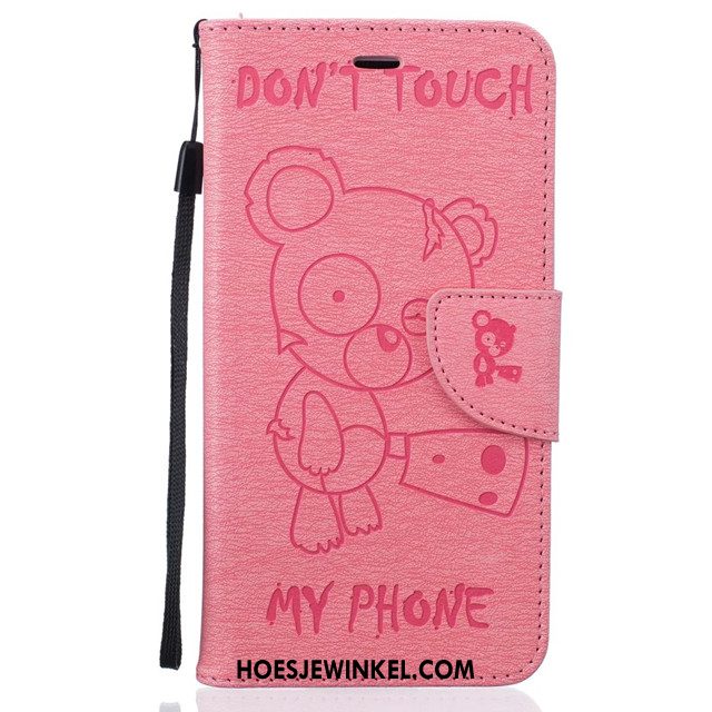 Huawei Y7 2018 Hoesje Clamshell Hoes Mobiele Telefoon, Huawei Y7 2018 Hoesje Hanger Bescherming Braun