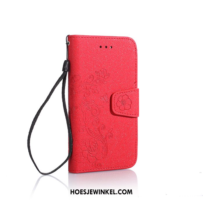 Huawei Y7 2018 Hoesje Folio Mobiele Telefoon Scheppend, Huawei Y7 2018 Hoesje Leren Etui Schrobben