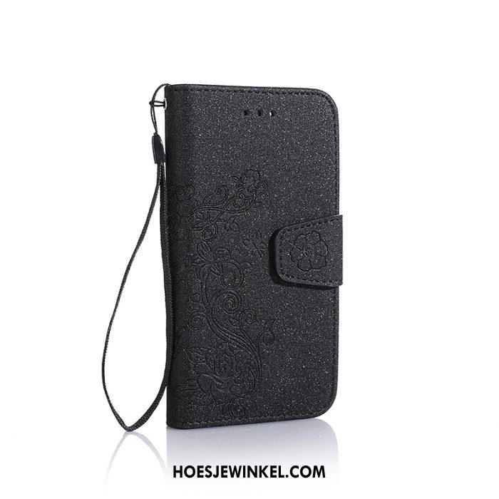 Huawei Y7 2018 Hoesje Folio Mobiele Telefoon Scheppend, Huawei Y7 2018 Hoesje Leren Etui Schrobben