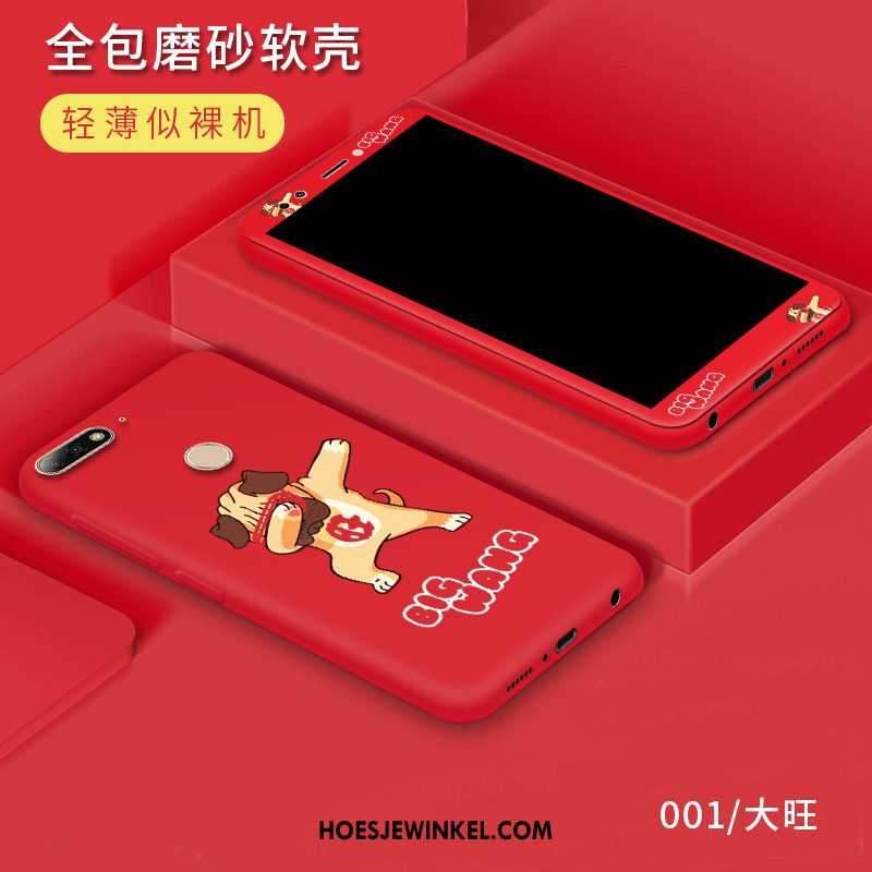 Huawei Y7 2018 Hoesje Hoes Mobiele Telefoon Trend, Huawei Y7 2018 Hoesje Zwart Bescherming