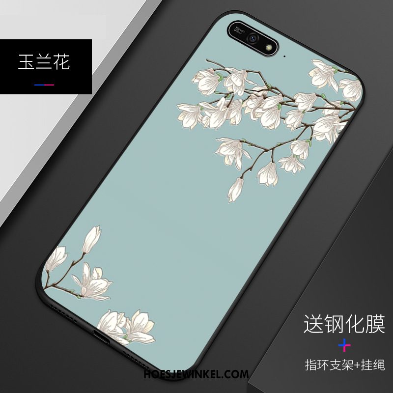 Huawei Y7 2018 Hoesje Hoes Patroon Siliconen, Huawei Y7 2018 Hoesje Pas Zacht