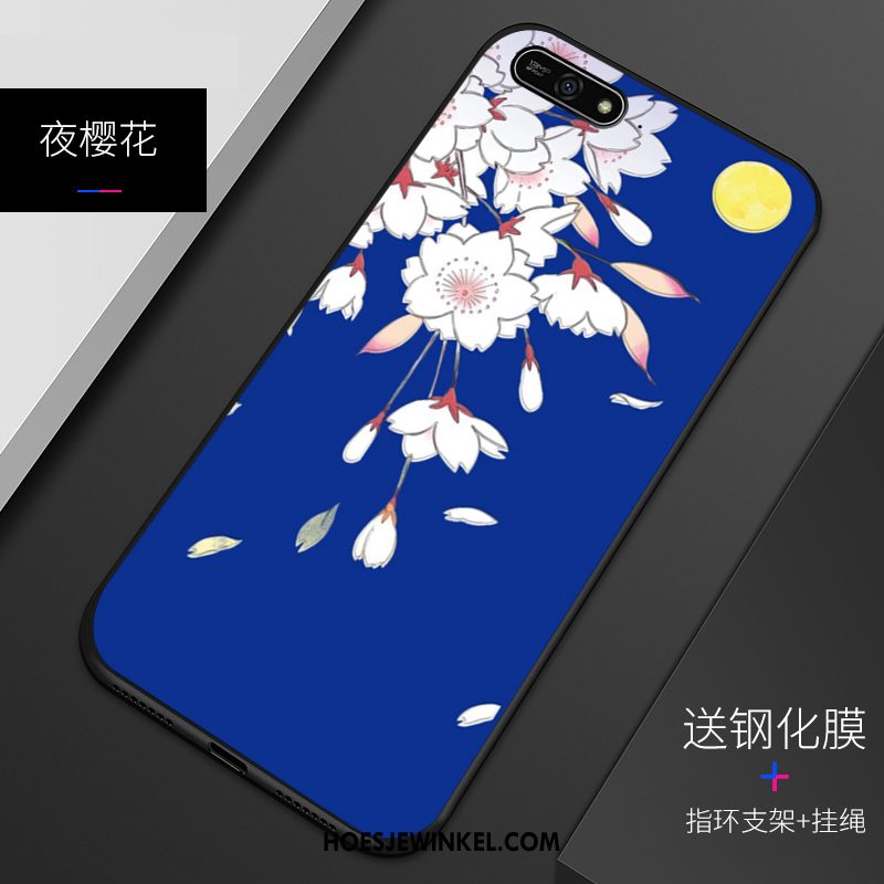 Huawei Y7 2018 Hoesje Hoes Patroon Siliconen, Huawei Y7 2018 Hoesje Pas Zacht