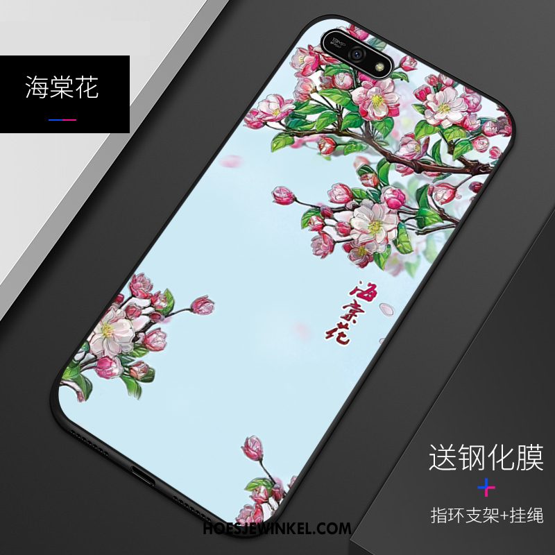 Huawei Y7 2018 Hoesje Hoes Patroon Siliconen, Huawei Y7 2018 Hoesje Pas Zacht