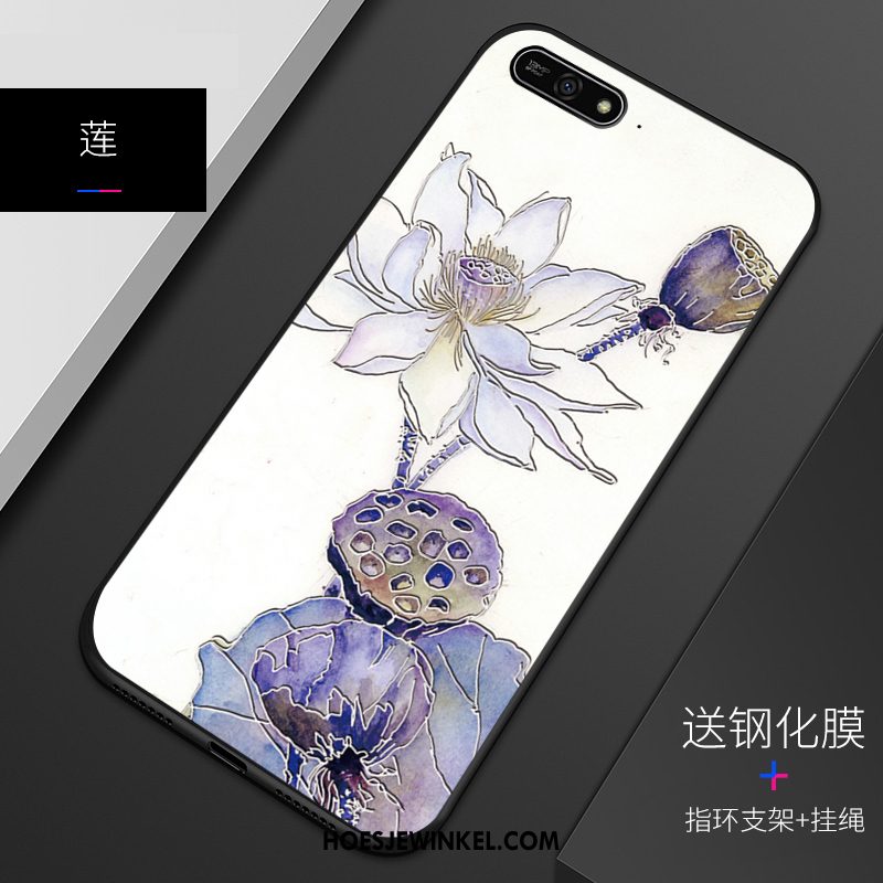 Huawei Y7 2018 Hoesje Hoes Patroon Siliconen, Huawei Y7 2018 Hoesje Pas Zacht