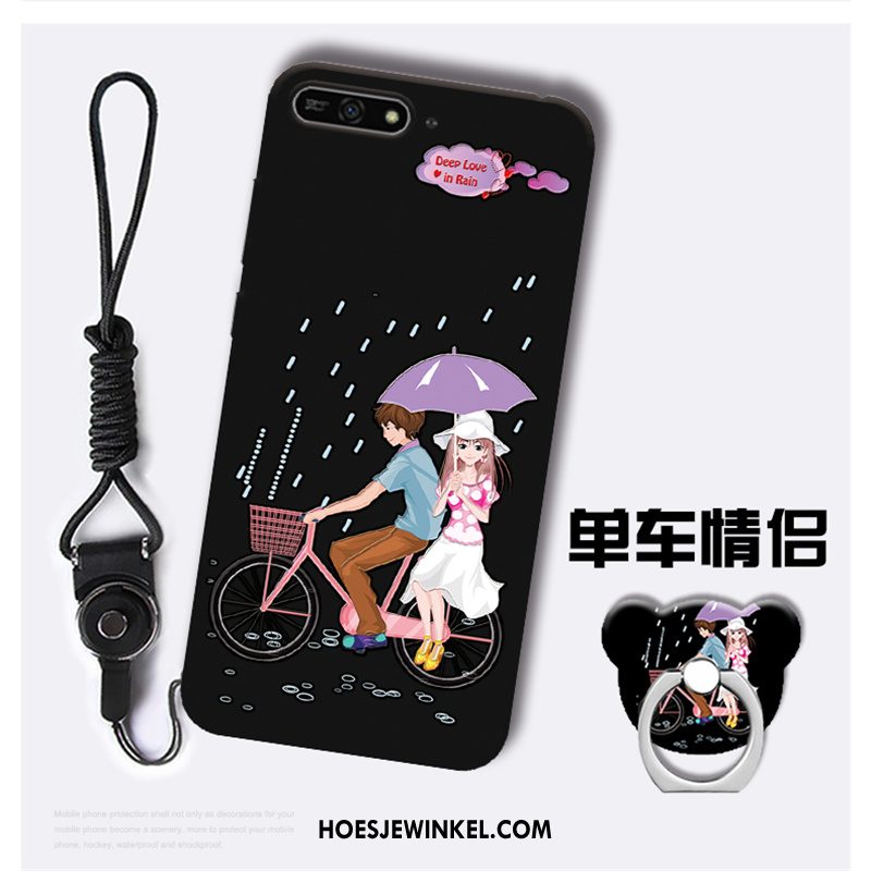 Huawei Y7 2018 Hoesje Mobiele Telefoon Anti-fall Hoes, Huawei Y7 2018 Hoesje Zwart Persoonlijk