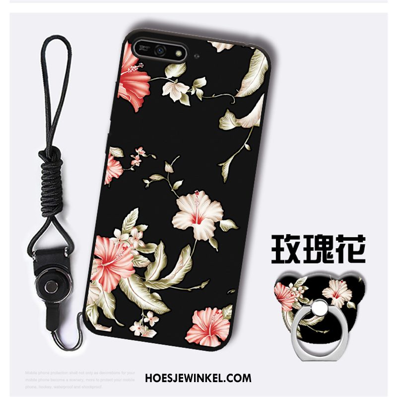 Huawei Y7 2018 Hoesje Mobiele Telefoon Anti-fall Hoes, Huawei Y7 2018 Hoesje Zwart Persoonlijk