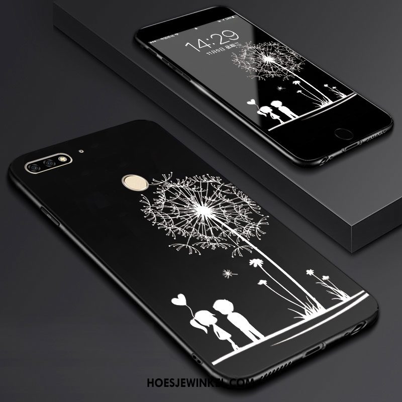 Huawei Y7 2018 Hoesje Mobiele Telefoon Skärmskydd Tempereren, Huawei Y7 2018 Hoesje Spotprent Kunst