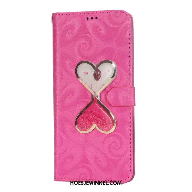 Huawei Y7 2018 Hoesje Nieuw Mobiele Telefoon All Inclusive, Huawei Y7 2018 Hoesje Roze Folio