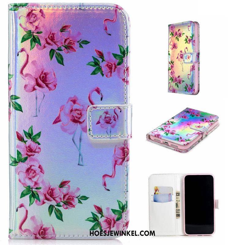 Huawei Y7 2018 Hoesje Ster Wit Hoes, Huawei Y7 2018 Hoesje Mobiele Telefoon Reliëf