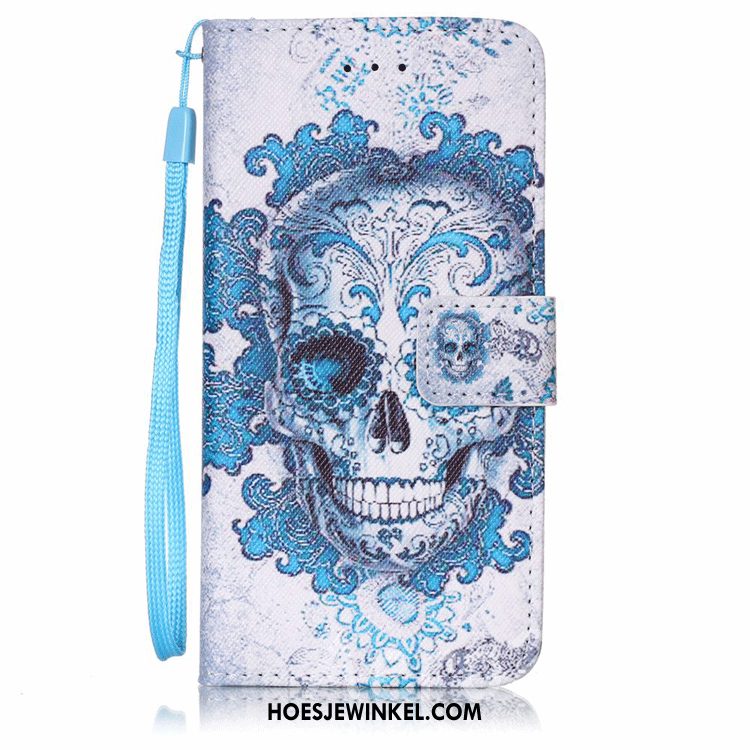 Huawei Y7 2018 Hoesje Zacht Mobiele Telefoon Anti-fall, Huawei Y7 2018 Hoesje Clamshell Blauw