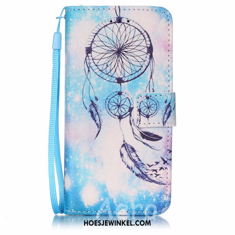 Huawei Y7 2018 Hoesje Zacht Mobiele Telefoon Anti-fall, Huawei Y7 2018 Hoesje Clamshell Blauw