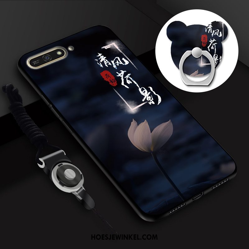 Huawei Y7 2018 Hoesje Zacht Wit Mobiele Telefoon, Huawei Y7 2018 Hoesje Hoes Persoonlijk