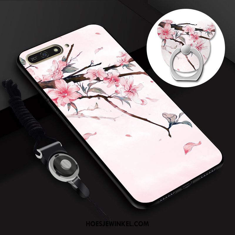 Huawei Y7 2018 Hoesje Zacht Wit Mobiele Telefoon, Huawei Y7 2018 Hoesje Hoes Persoonlijk