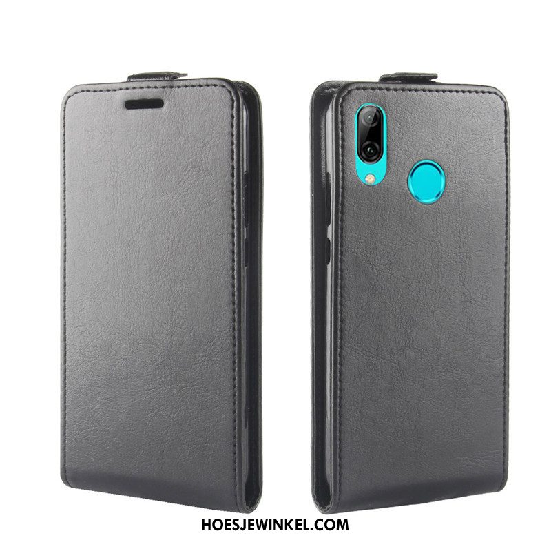 Huawei Y7 2019 Hoesje Hoes Rood Mobiele Telefoon, Huawei Y7 2019 Hoesje Leren Etui Bescherming