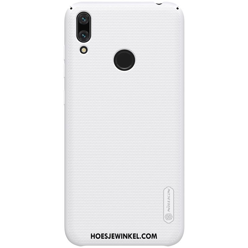 Huawei Y7 2019 Hoesje Rood Hoes Anti-fall, Huawei Y7 2019 Hoesje Goud Schrobben