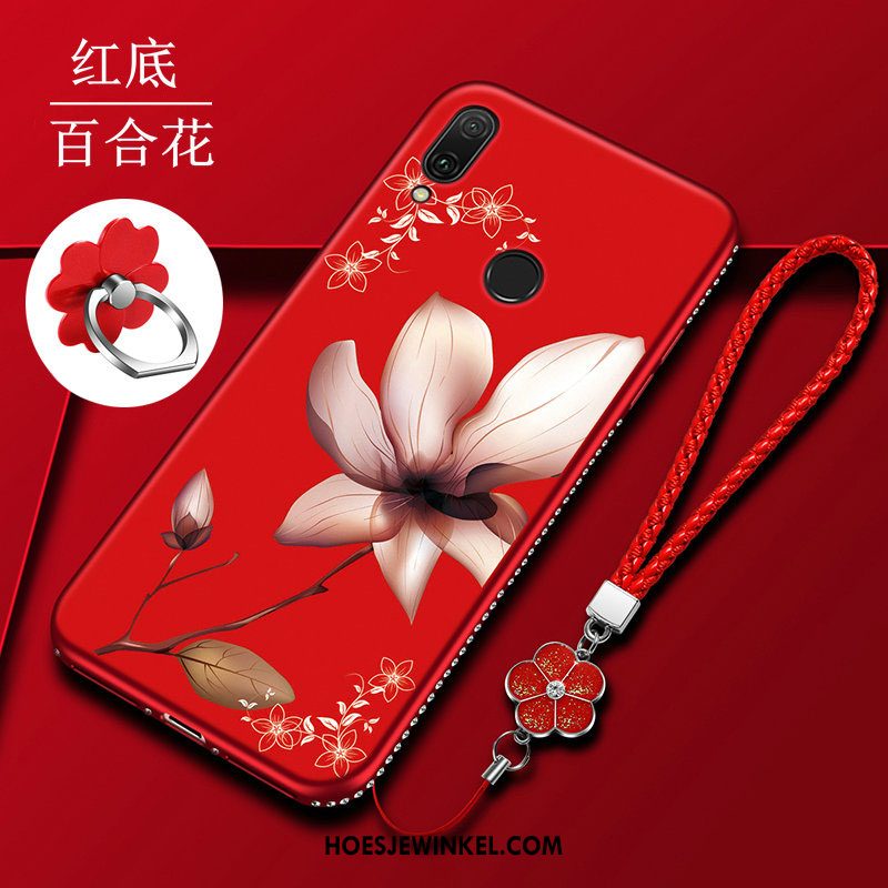 Huawei Y7 2019 Hoesje Trend Rood Mobiele Telefoon, Huawei Y7 2019 Hoesje All Inclusive Net Red