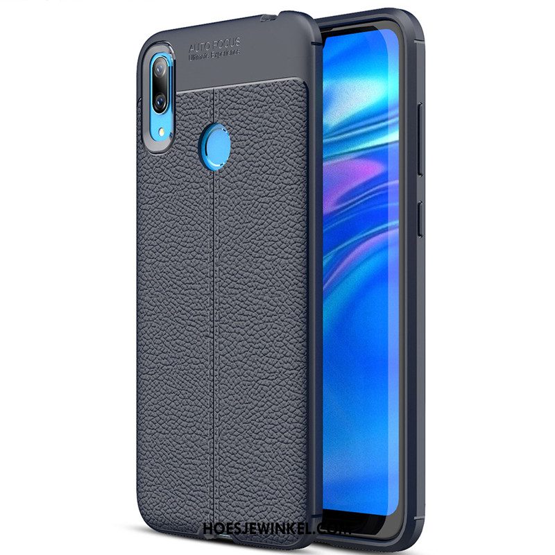 Huawei Y7 2019 Hoesje Zwart Mobiele Telefoon Siliconen, Huawei Y7 2019 Hoesje Zacht Nieuw