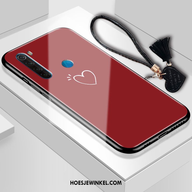 Iaomi Redmi Note 8t Hoesje All Inclusive Zacht Mobiele Telefoon, Iaomi Redmi Note 8t Hoesje Spiegel Bescherming Beige