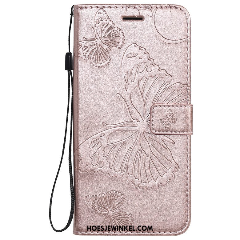 Iaomi Redmi Note 8t Hoesje Anti-fall Leren Etui Folio, Iaomi Redmi Note 8t Hoesje Zacht Bescherming Beige