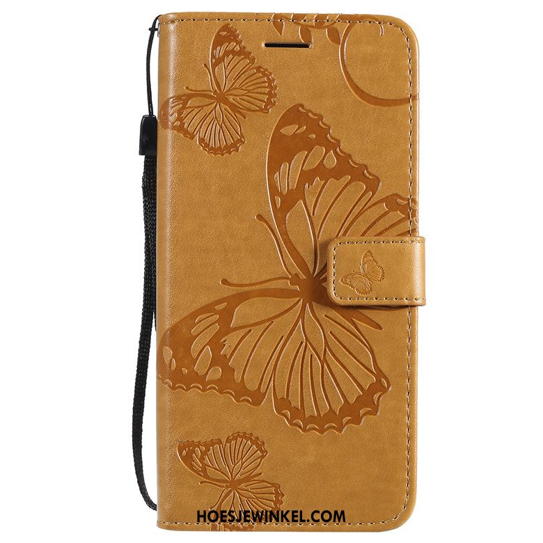 Iaomi Redmi Note 8t Hoesje Anti-fall Leren Etui Folio, Iaomi Redmi Note 8t Hoesje Zacht Bescherming Beige