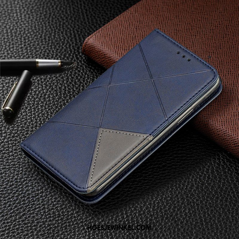 Iaomi Redmi Note 8t Hoesje Hanger Folio Leren Etui, Iaomi Redmi Note 8t Hoesje Mobiele Telefoon Bescherming Beige