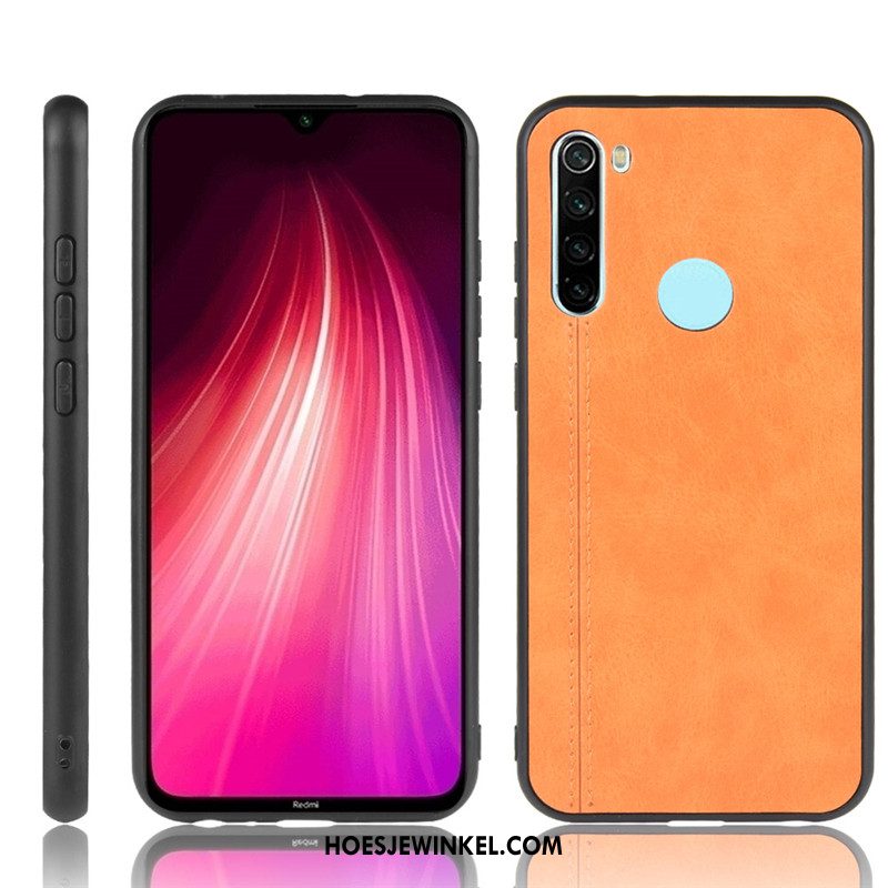 Iaomi Redmi Note 8t Hoesje Hard Blauw Hoes, Iaomi Redmi Note 8t Hoesje Mobiele Telefoon Rood Beige