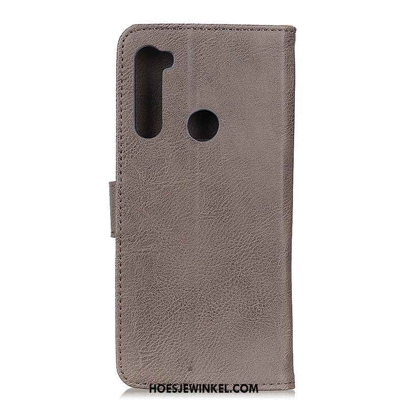 Iaomi Redmi Note 8t Hoesje Hoes Nieuw Folio, Iaomi Redmi Note 8t Hoesje Trend Portemonnee Beige Schokoladenfarbe