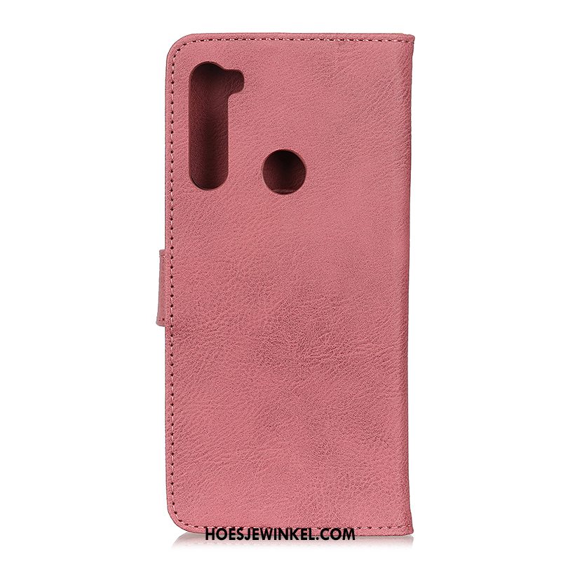 Iaomi Redmi Note 8t Hoesje Hoes Nieuw Folio, Iaomi Redmi Note 8t Hoesje Trend Portemonnee Beige Schokoladenfarbe