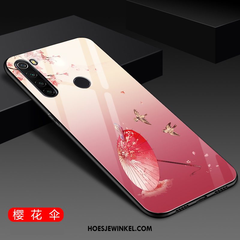 Iaomi Redmi Note 8t Hoesje Nieuw Spiegel Ring, Iaomi Redmi Note 8t Hoesje Scheppend Mobiele Telefoon Beige