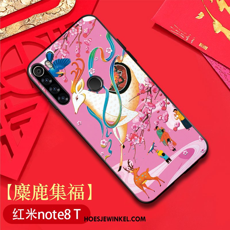 Iaomi Redmi Note 8t Hoesje Original All Inclusive Hoes, Iaomi Redmi Note 8t Hoesje Chinese Stijl Anti-fall Beige