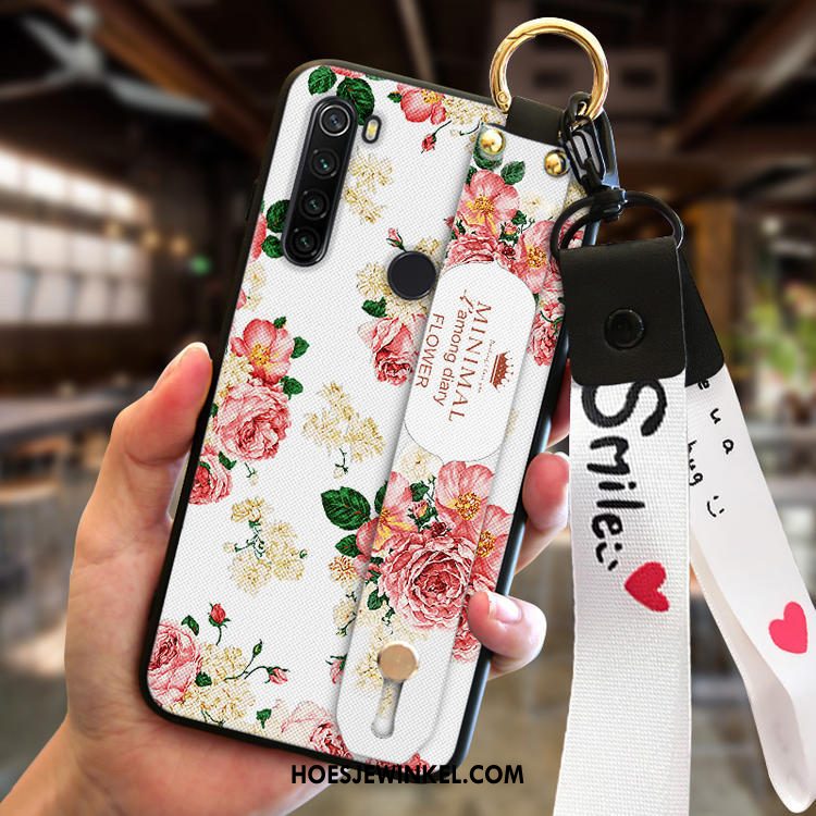 Iaomi Redmi Note 8t Hoesje Persoonlijk Rood Siliconen, Iaomi Redmi Note 8t Hoesje Trend Wit Beige