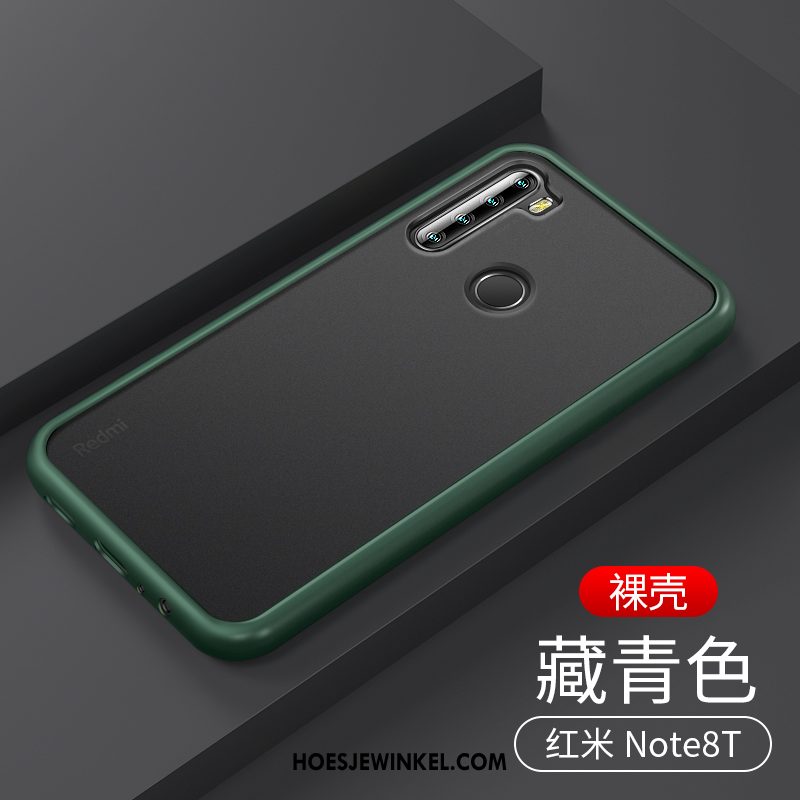 Iaomi Redmi Note 8t Hoesje Schrobben Wit Doorzichtig, Iaomi Redmi Note 8t Hoesje Trendy Merk Mobiele Telefoon Beige Nackte Farbe