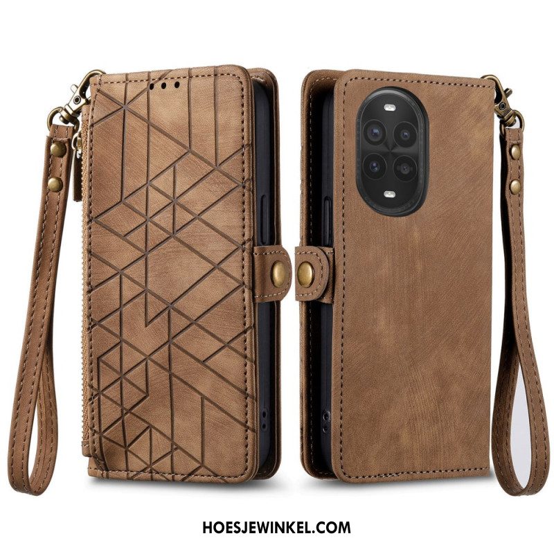 Leren Hoesje Huawei Nova 13 Pro Portemonnee Met Rits