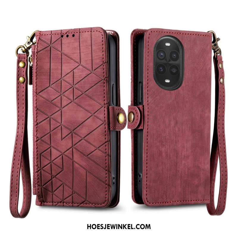 Leren Hoesje Huawei Nova 13 Pro Portemonnee Met Rits