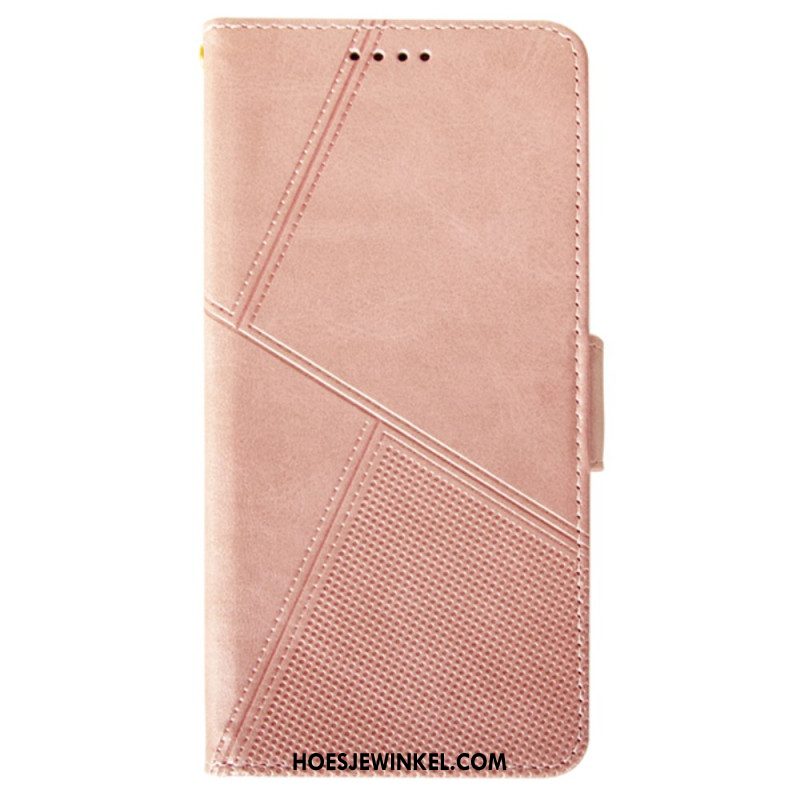 Leren Hoesje Oneplus 12 5g Idewei-lijnen Bescherming Hoesje