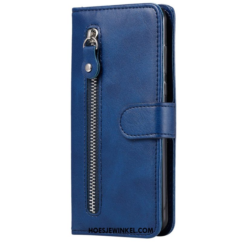 Leren Hoesje Oneplus 12r Portemonnee Vooraan Bescherming Hoesje