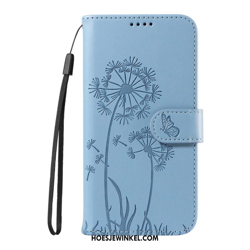 Leren Hoesje Oneplus 13r Paardenbloembandje