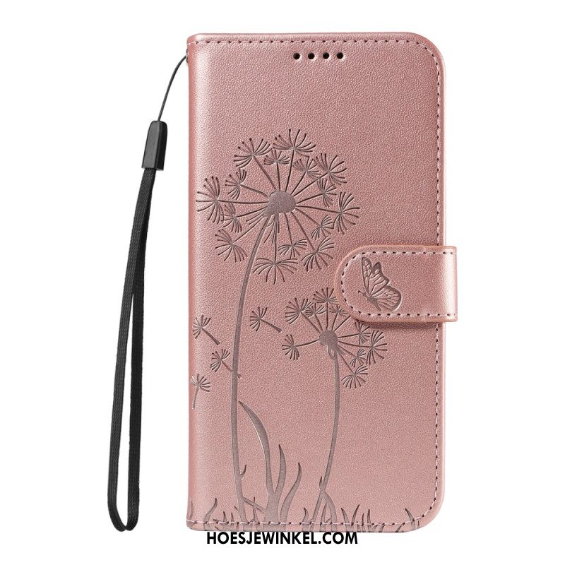 Leren Hoesje Oneplus 13r Paardenbloembandje