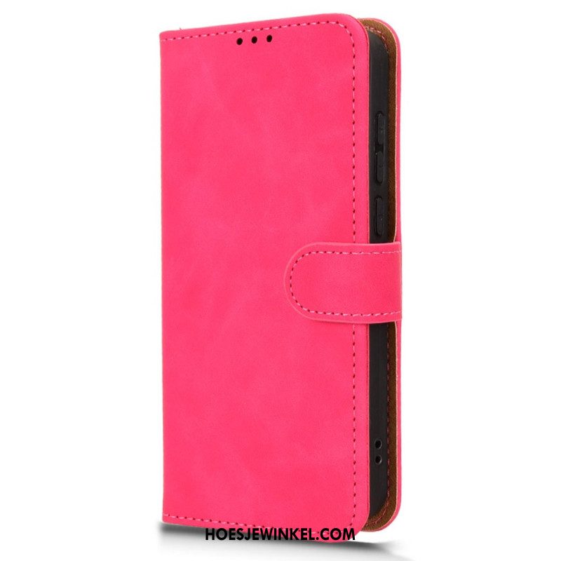 Leren Hoesje Oneplus 15 Suèdelook Bescherming Hoesje