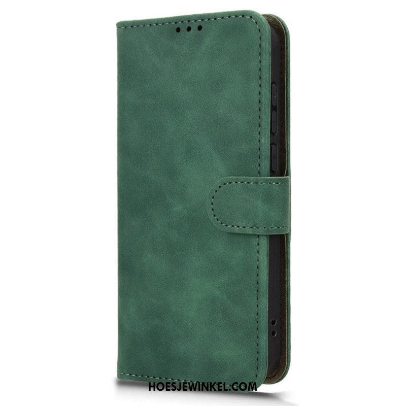 Leren Hoesje Oneplus 15 Suèdelook Bescherming Hoesje