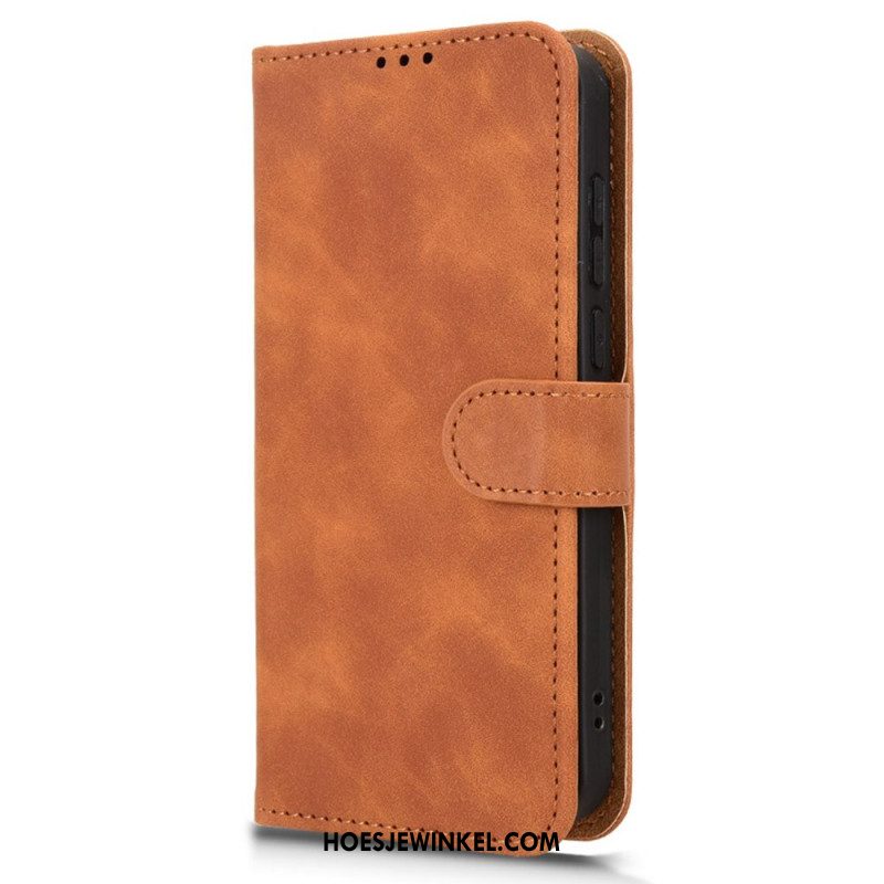 Leren Hoesje Oneplus 15 Suèdelook Bescherming Hoesje