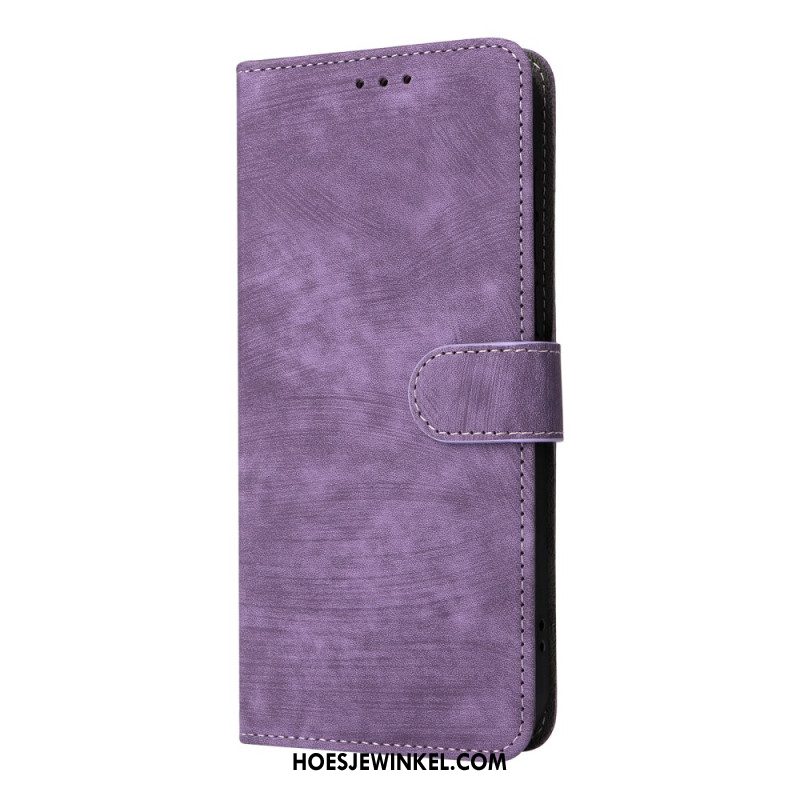 Leren Hoesje Oneplus 15r Rfid-blokkerend Suède-effect Bescherming Hoesje