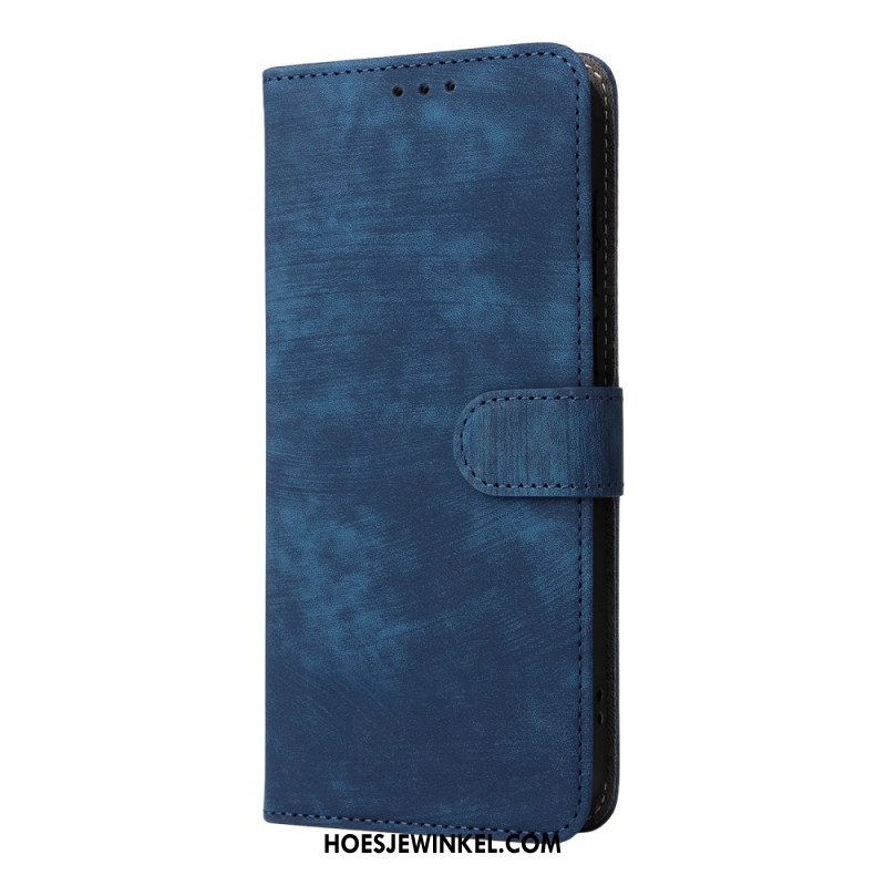 Leren Hoesje Oneplus 15r Rfid-blokkerend Suède-effect Bescherming Hoesje