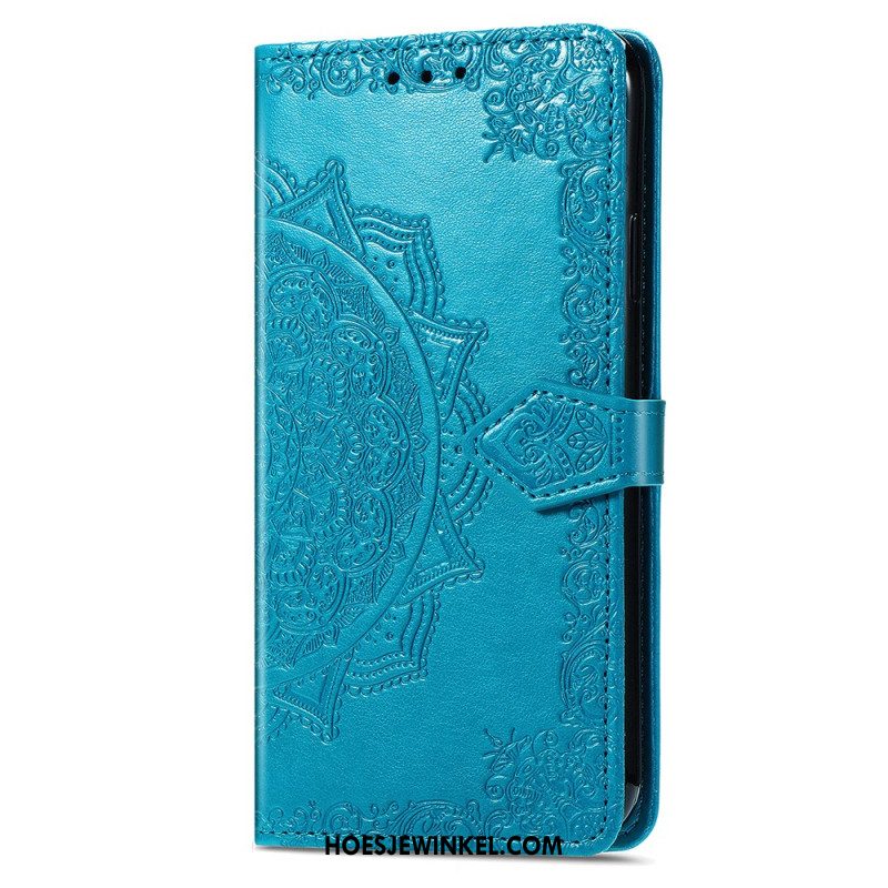 Leren Hoesje Oneplus Nord 4 Barokke Mandala Bescherming Hoesje